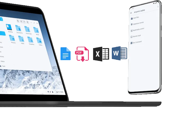 Exporte dados e relatórios para PDF, Word, texto ou Excel